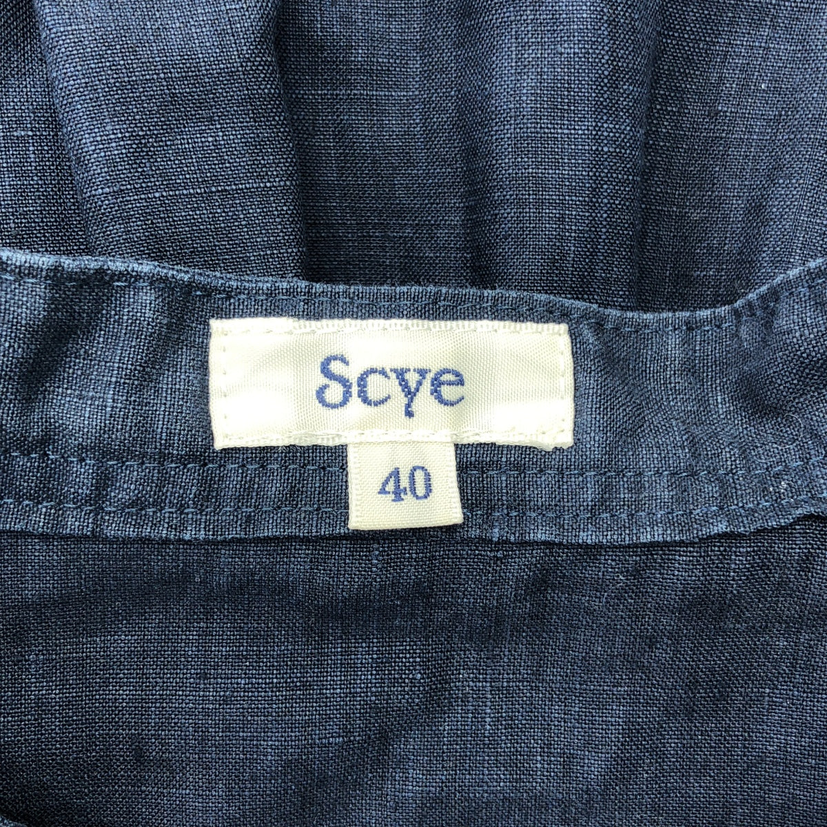 SCYE / 코뿔소 | 린넨 핀탁 블라우스 | 40 | 여성