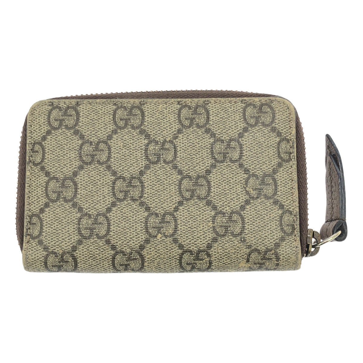 GUCCI / グッチ | 474296 タイガーヘッド / GGスプリーム ラウンドファスナー コインケース | ブラウン/ゴールド | メンズ