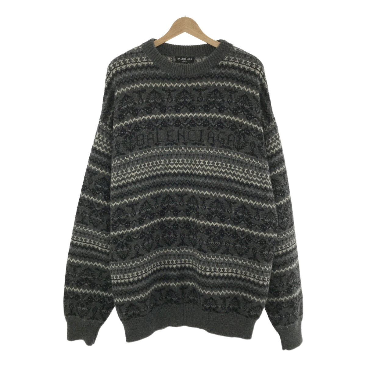 BALENCIAGA / Balenciaga | 2021AW | Fair Isle Over Wool Knit Pullover | S | Men's