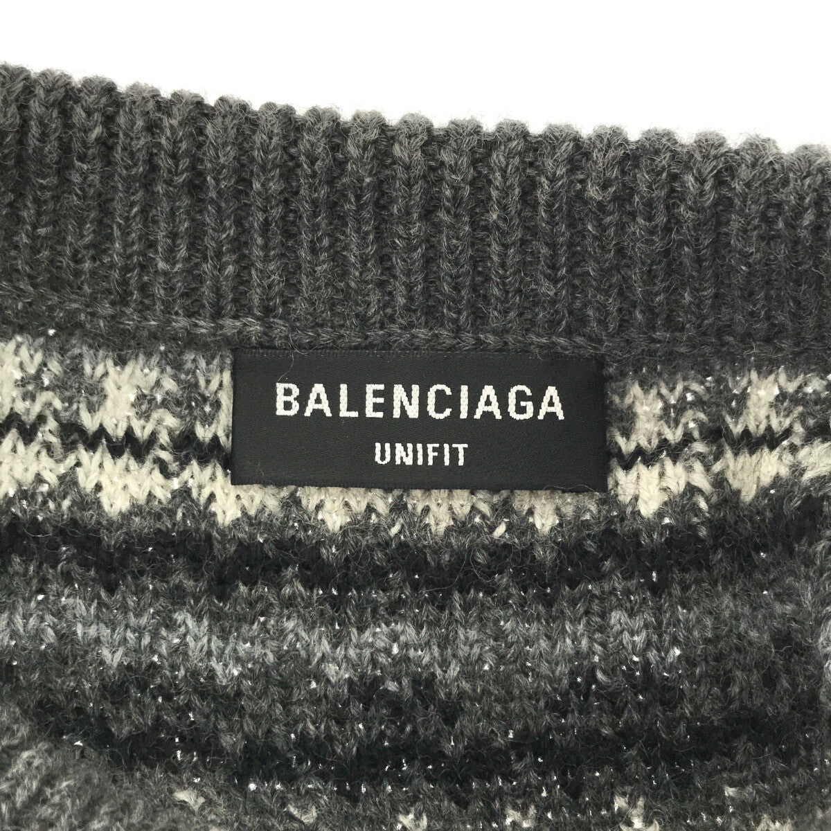 BALENCIAGA / 발렌시아가 | 2021AW | 페어 아일 오버 울 니트 풀오버 | S | 남성