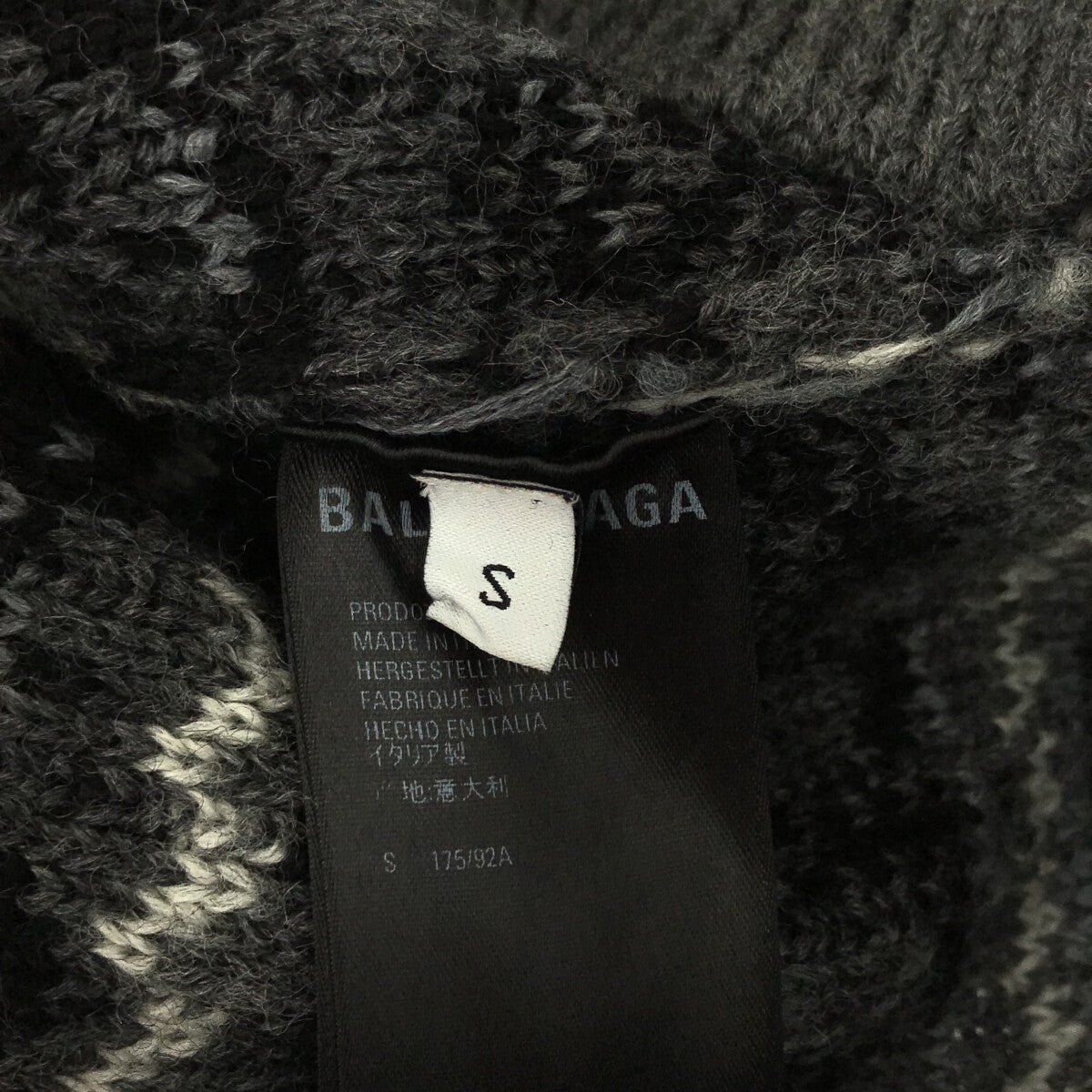 BALENCIAGA / Balenciaga | 2021AW | Fair Isle Over Wool Knit Pullover | S | Men's