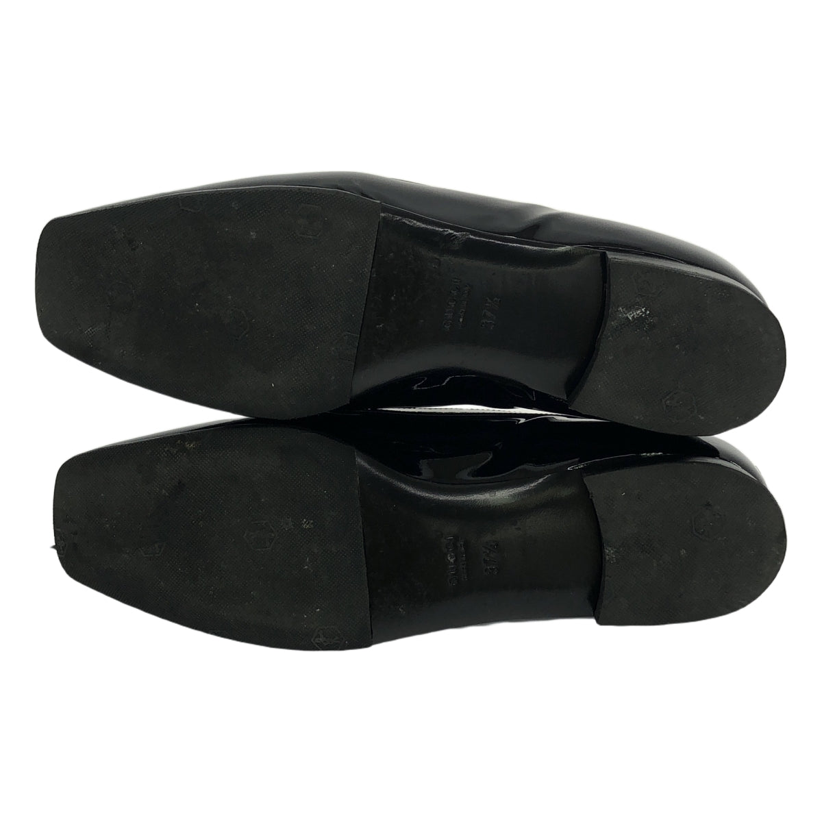 GUCCI / グッチ | パテントレザー ローヒール パンプス | 37 1/2 | ブラック | レディース