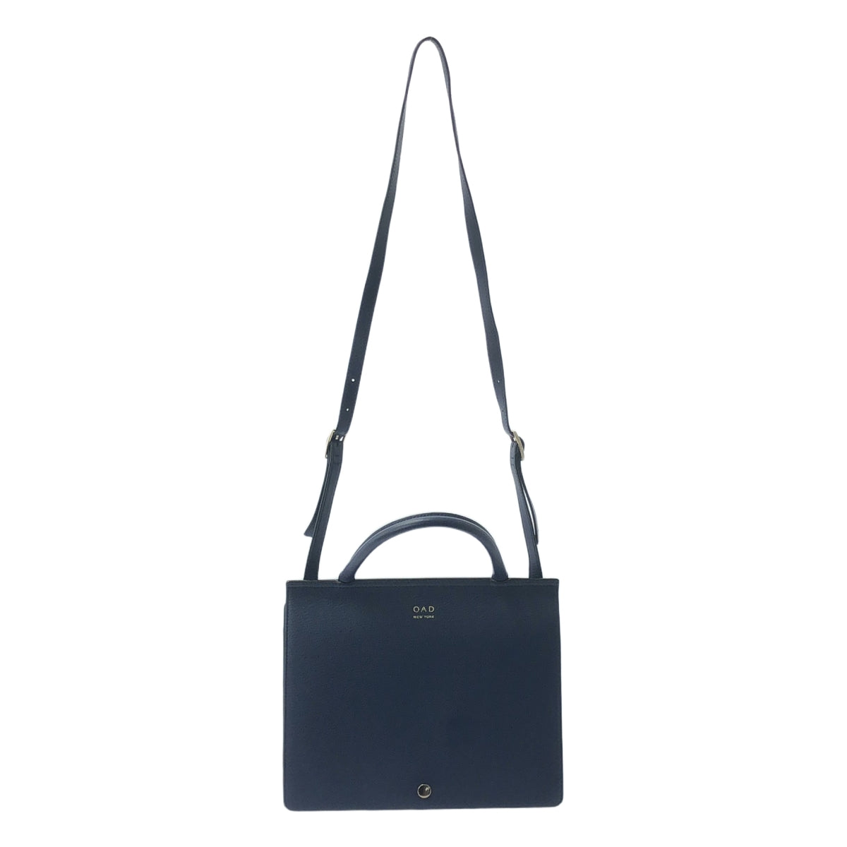 【新品】  OAD NEW YORK / オーエーディーニューヨーク | レザー 2WAY ハンドバッグ ショルダーバッグ | ネイビー | レディース