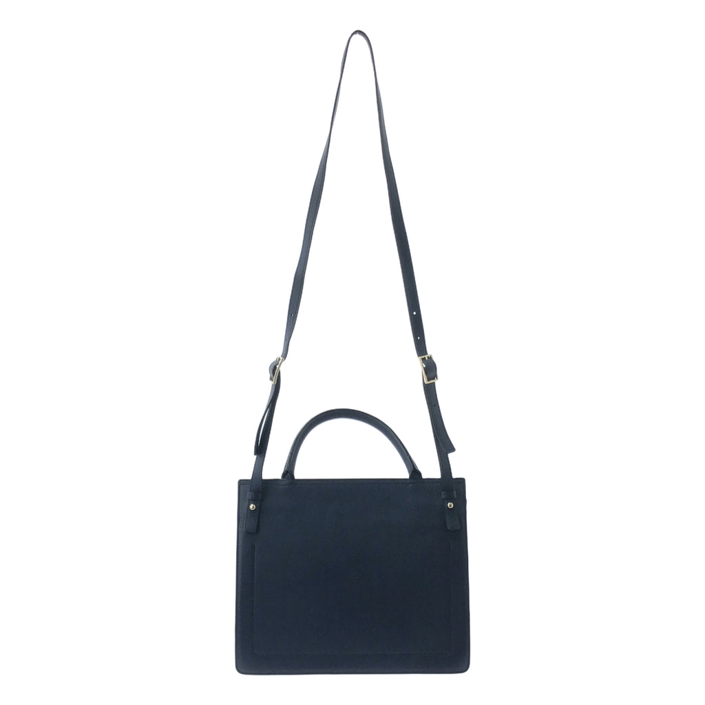 【新品】  OAD NEW YORK / オーエーディーニューヨーク | レザー 2WAY ハンドバッグ ショルダーバッグ | ネイビー | レディース