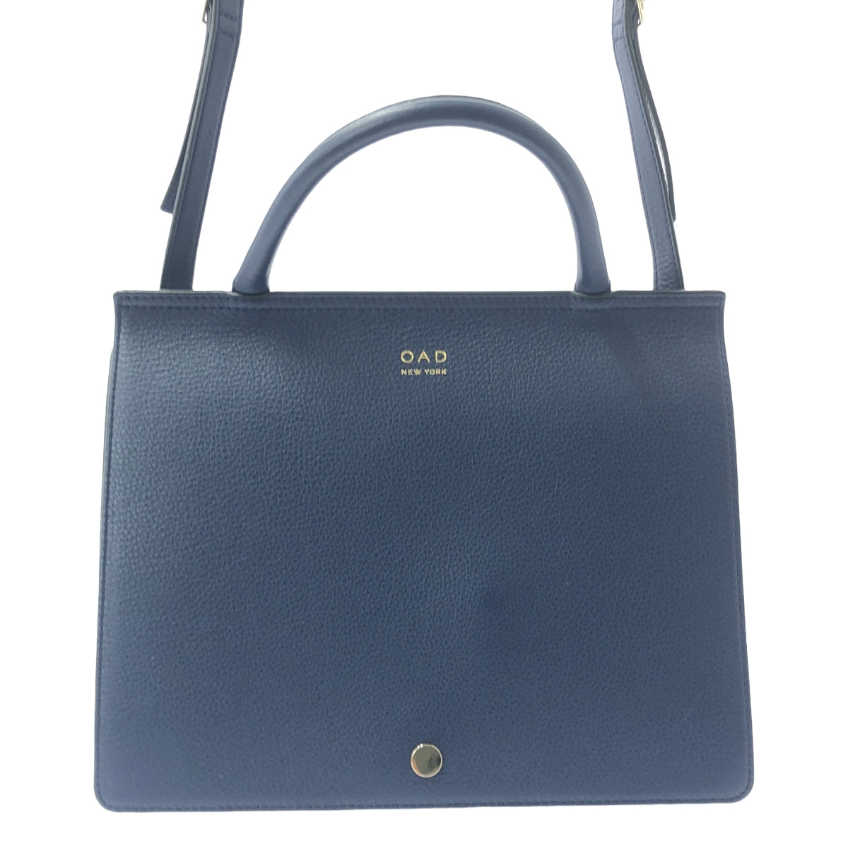 【신품】 OAD NEW YORK / 오에디 뉴욕 | 가죽 2WAY 핸드백 숄더백 | 네이비 | 여성