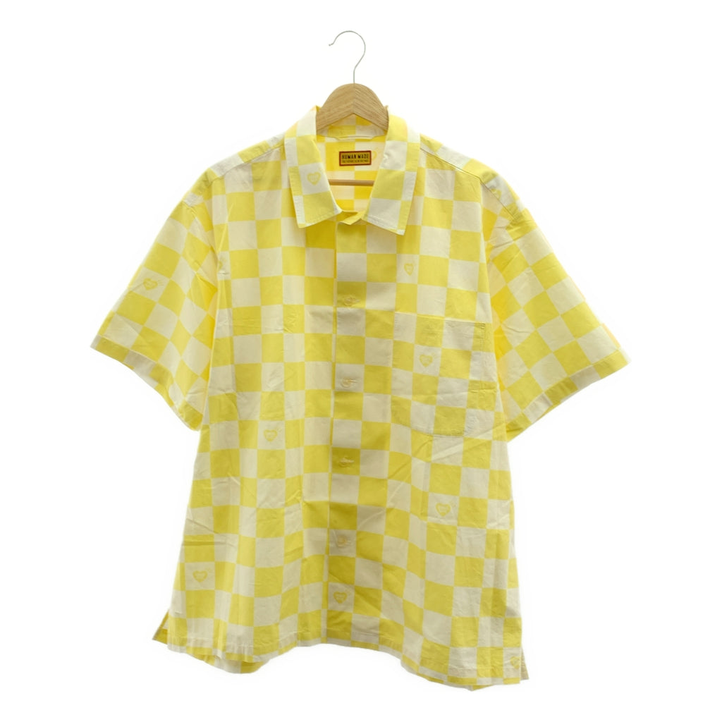 HUMAN MADE / 휴먼 메이드 | PLAID SHIRT / 오버 실루엣 로고 오픈 컬러 셔츠 | XXL | 남성