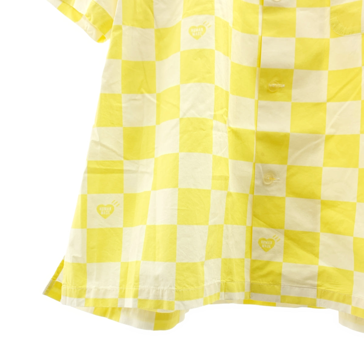 HUMAN MADE / 휴먼 메이드 | PLAID SHIRT / 오버 실루엣 로고 오픈 컬러 셔츠 | XXL | 남성