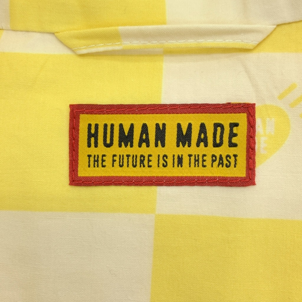 HUMAN MADE / 휴먼 메이드 | PLAID SHIRT / 오버 실루엣 로고 오픈 컬러 셔츠 | XXL | 남성