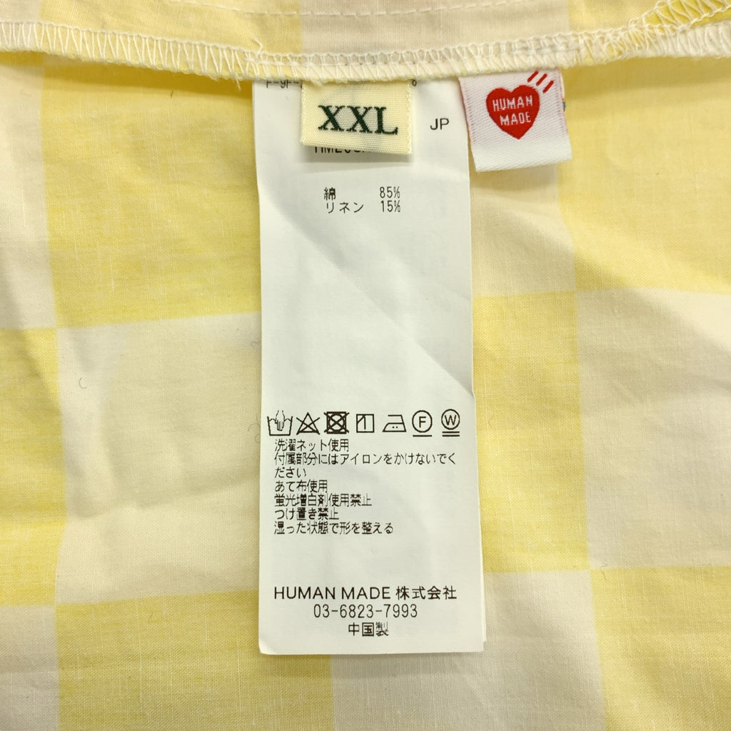 HUMAN MADE / 휴먼 메이드 | PLAID SHIRT / 오버 실루엣 로고 오픈 컬러 셔츠 | XXL | 남성