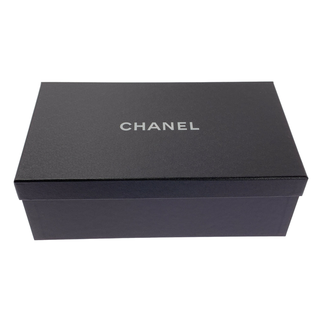 CHANEL / 샤넬 | 코코 마크 메탈릭 바이 컬러 메리 제인 포인티드 투 슈즈 | 37 | 여성