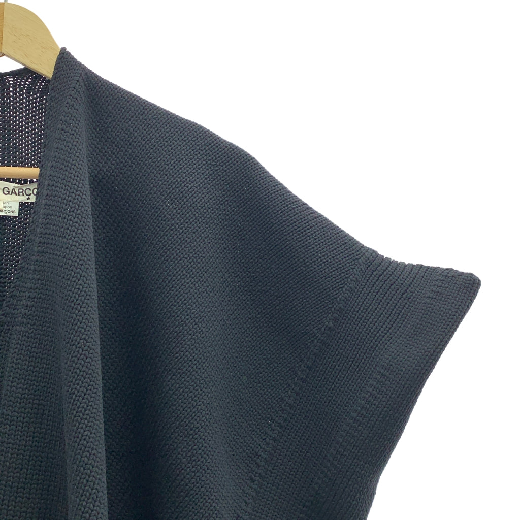 【美品】  COMME des GARCONS / コムデギャルソン | 2025SS | ポリエステル Vネック ニットベスト | XS | ブラック | レディース