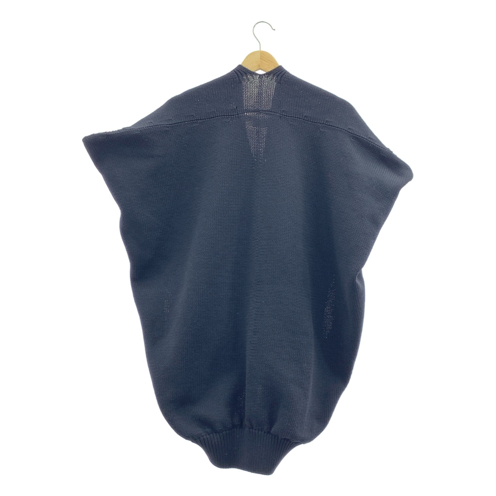 【美品】  COMME des GARCONS / コムデギャルソン | 2025SS | ポリエステル Vネック ニットベスト | XS | ブラック | レディース