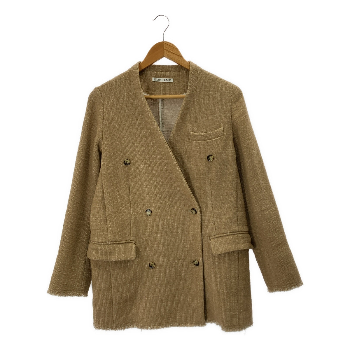 Plage 【R’IAM】ツィードダブル ジャケット Plage / プラージュ | 【R'IAM】ツィードダブル ジャケット | 36