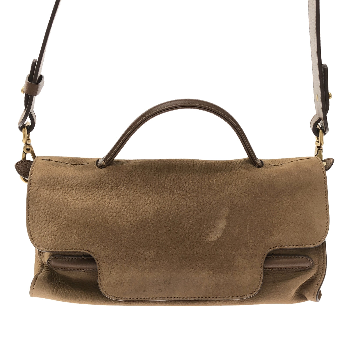 【美品】  ZANELLATO / ザネラート | 2Way NINA ニーナ レザー ハンド ショルダーバッグ | ブラウン | レディース