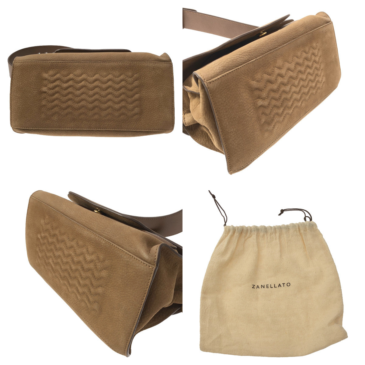 【美品】  ZANELLATO / ザネラート | 2Way NINA ニーナ レザー ハンド ショルダーバッグ | ブラウン | レディース