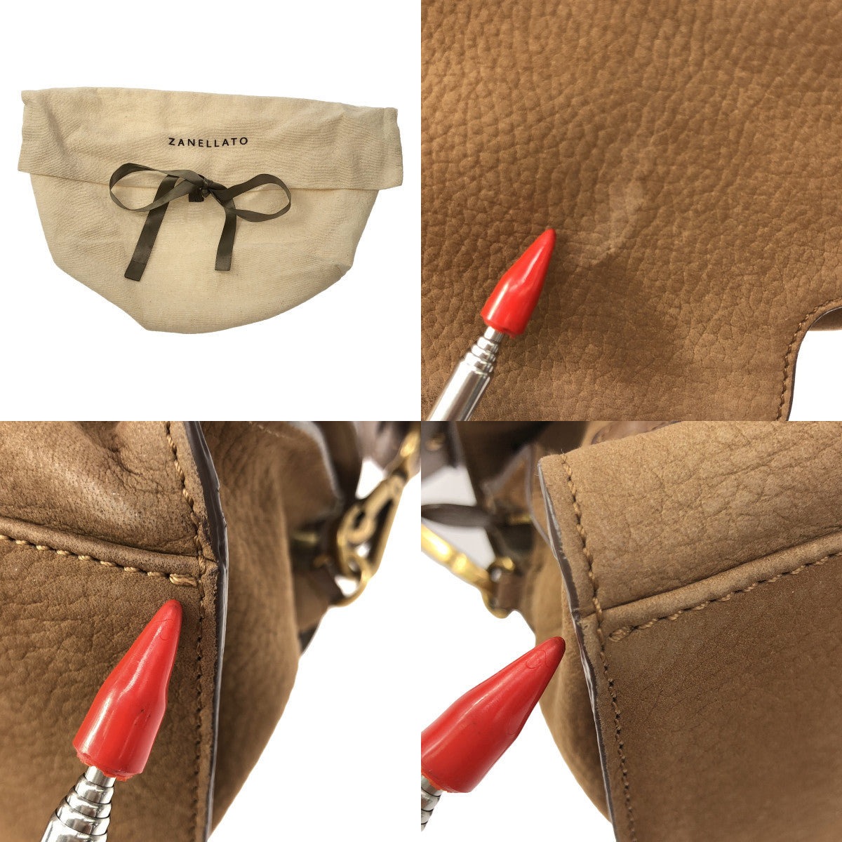 【美品】  ZANELLATO / ザネラート | 2Way NINA ニーナ レザー ハンド ショルダーバッグ | ブラウン | レディース