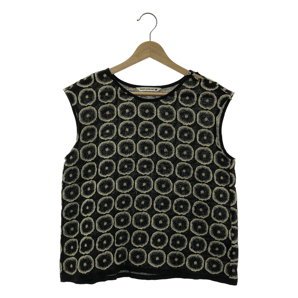 mina perhonen / 미나펠호넨 | jelly flower 린넨 엠브로이드리 탑스 | 40 |