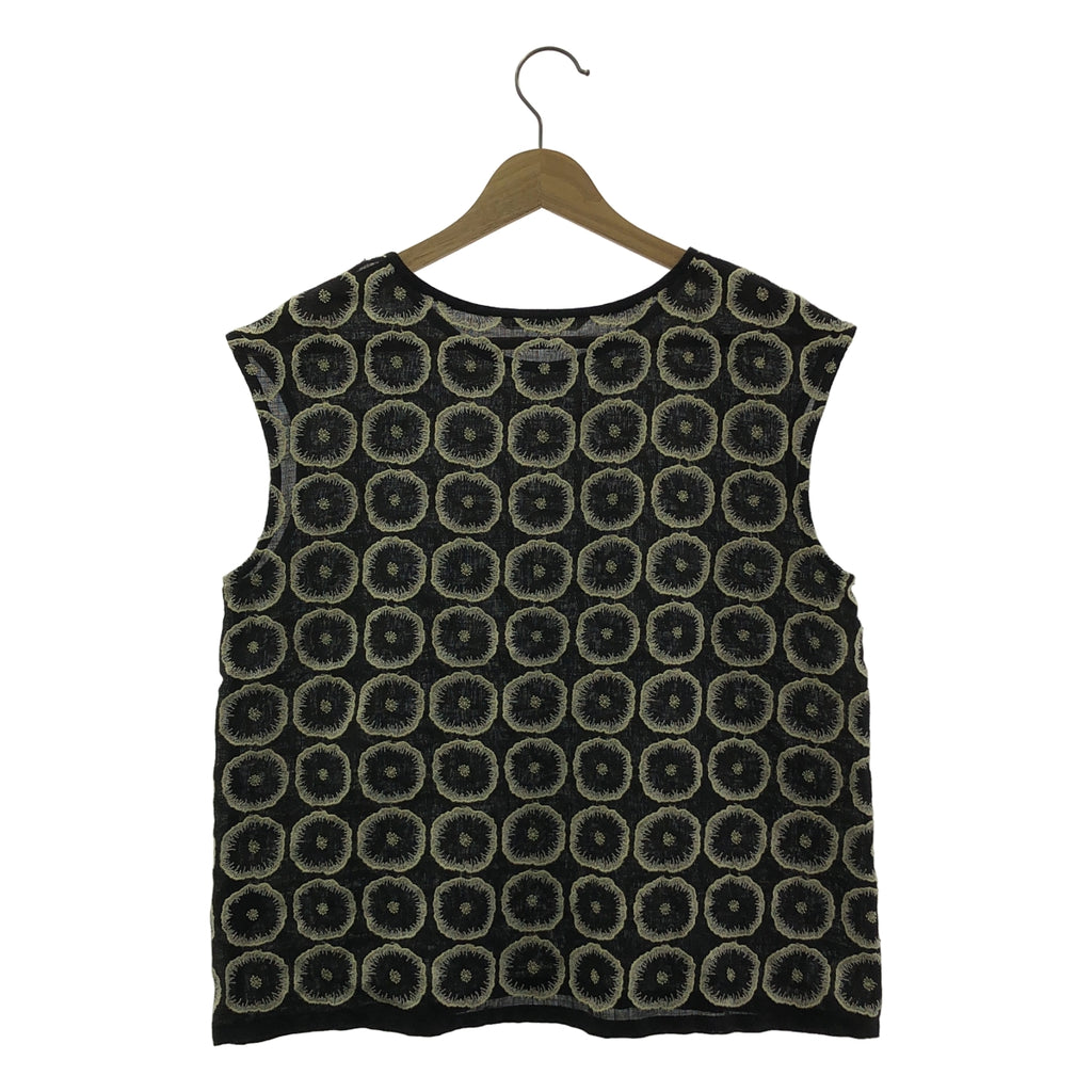 mina perhonen / 미나펠호넨 | jelly flower 린넨 엠브로이드리 탑스 | 40 |