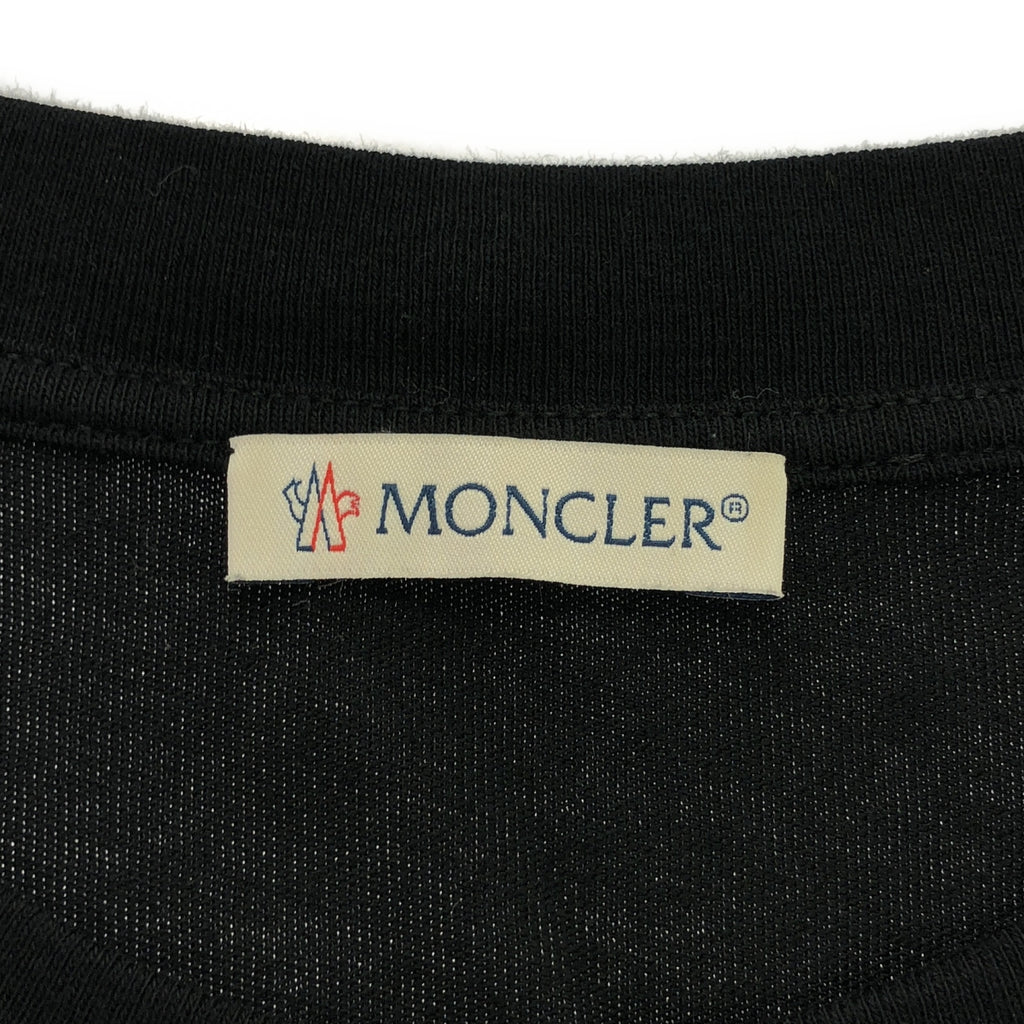 MONCLER/盟可伶 | × FRAGMENT DESIGN / Fragment Design MAGLIA T-SHIRT / 標誌印花T卹剪裁與縫製 | M |黑色 |男士
