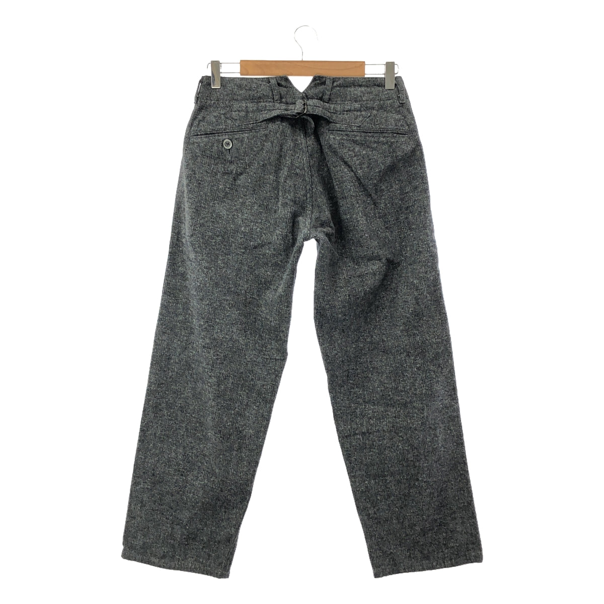 OUTIL | PANTALON ARLES Cotton Herringbone Cinch Back Work Pants | Size 28 | Grey | Men's