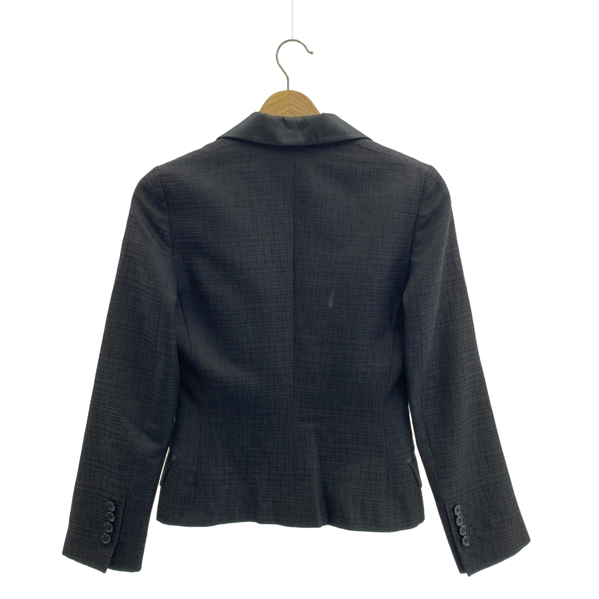 DOLCE＆GABBANA / ドルチェ＆ガッバーナドルガバ | ラペル切替 裏地レオパード柄 テーラードジャケット | 36 | ブラック | レディース