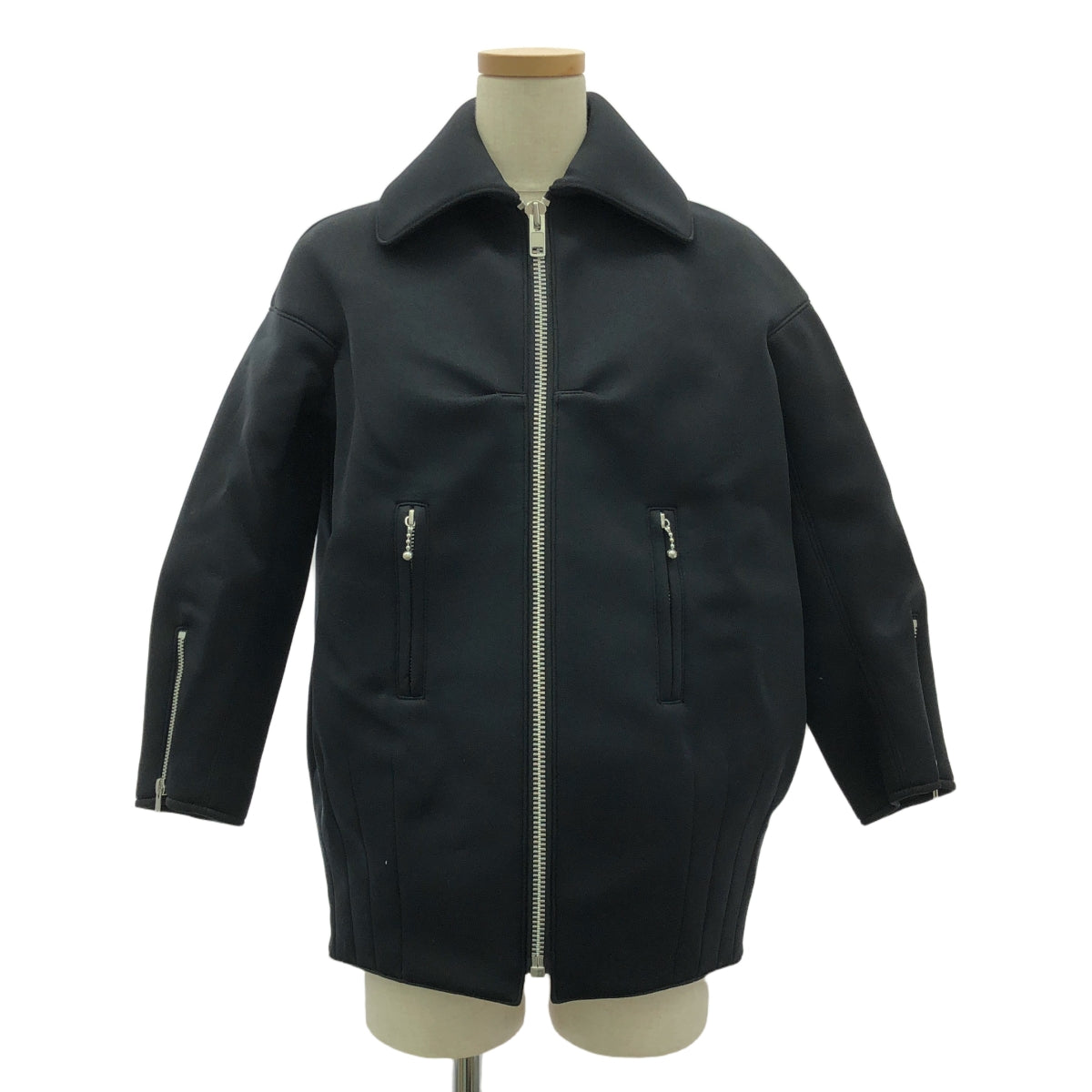 [品相良好] JUNYA WATANABE COMME des GARCONS / Junya Watanabe | 2016秋冬 | 3D 全拉鍊單夾克 | S |黑色 |女性的