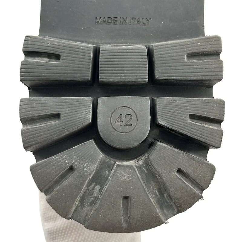 MOSCHINO / モスキーノ | スタッズ 異素材切替 レースアップ ブーツ | 42 | メンズ