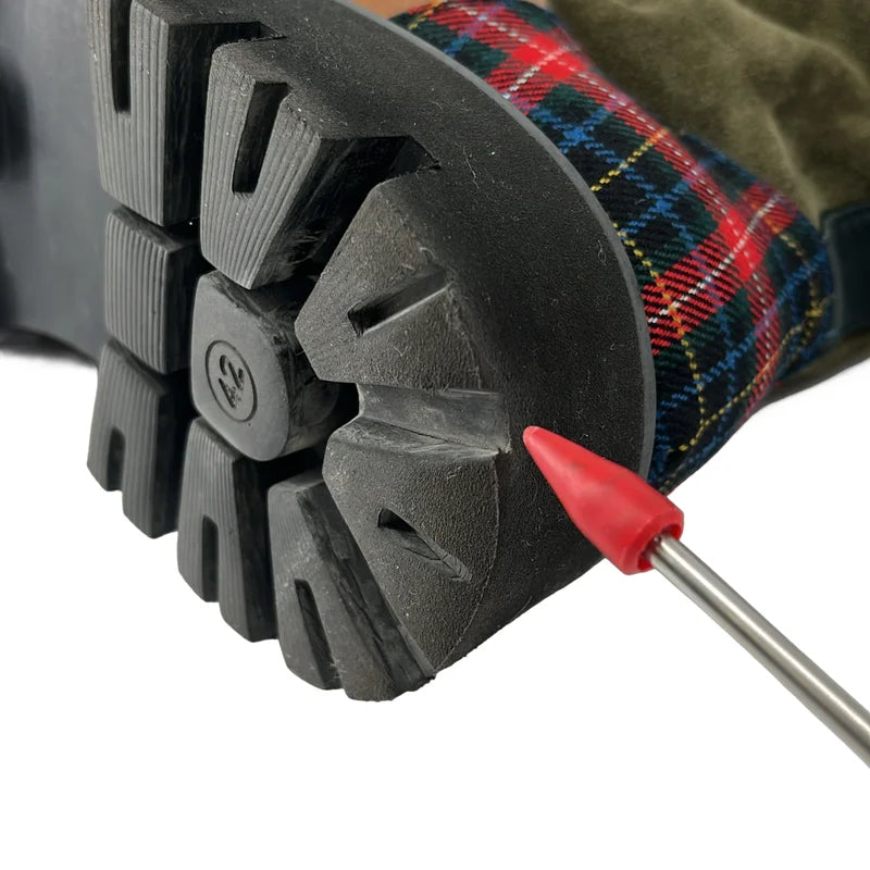 MOSCHINO / モスキーノ | スタッズ 異素材切替 レースアップ ブーツ | 42 | メンズ