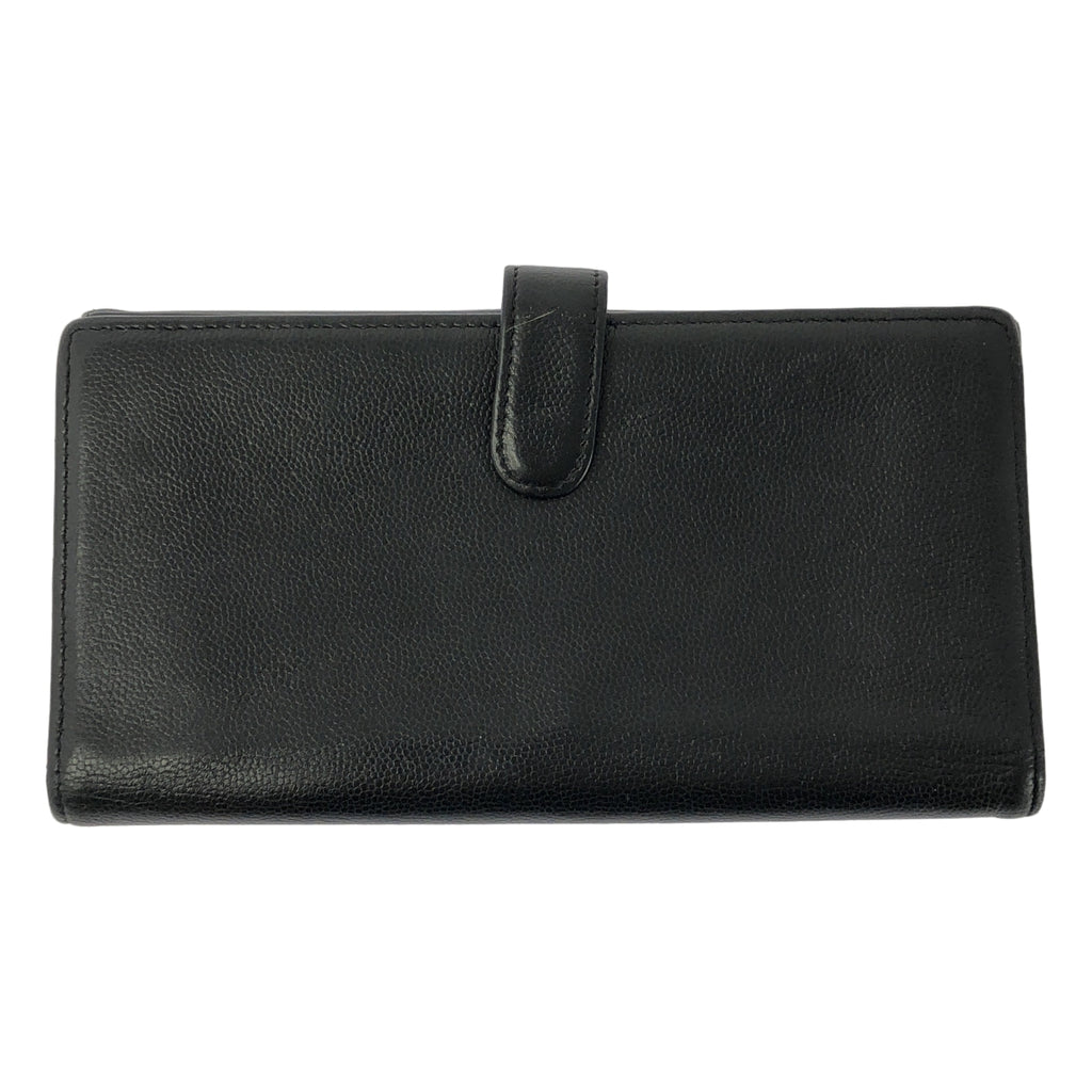 CHANEL / シャネル | キャビアスキン セブルガ ココマーク レザー ウォレット 財布 |