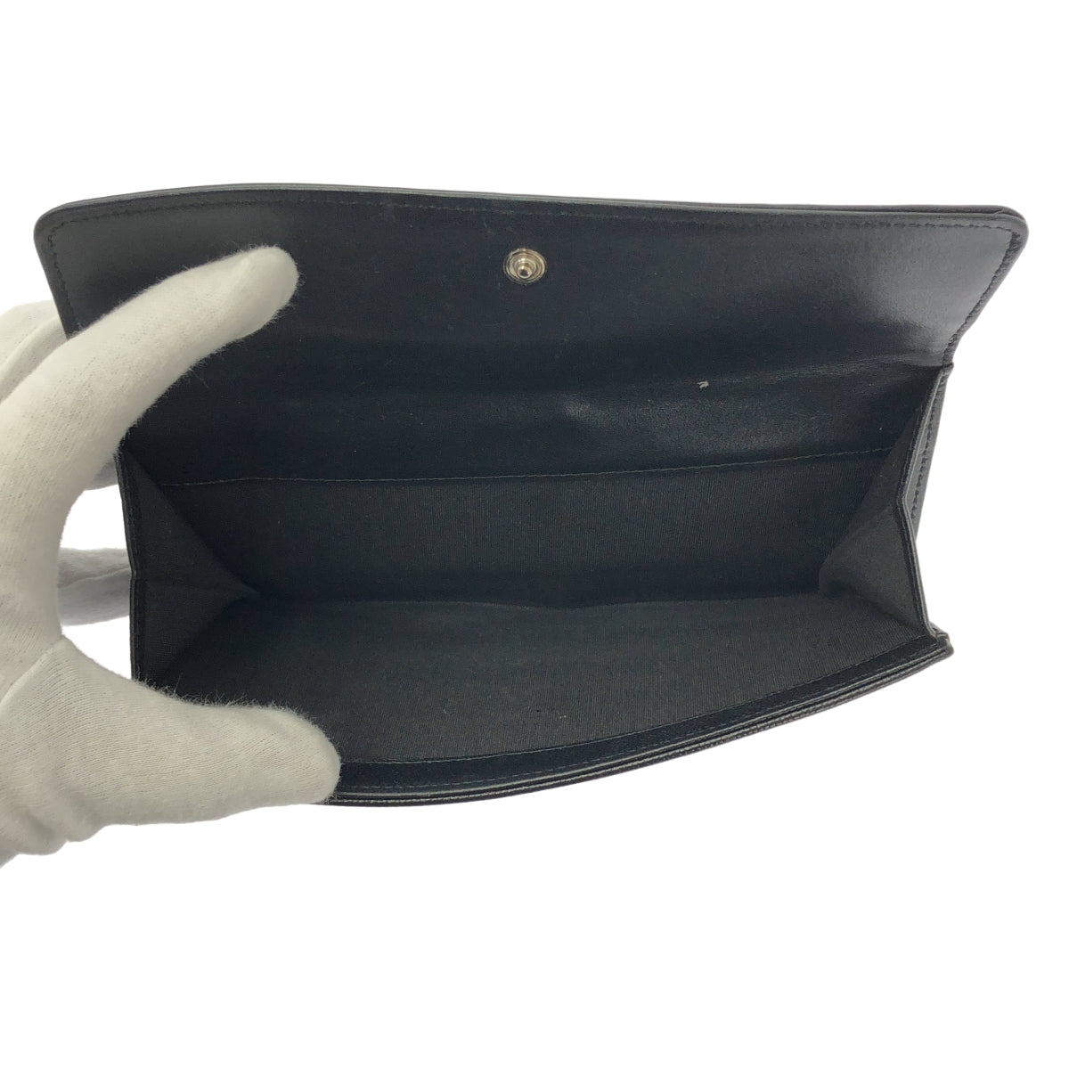 CHANEL / シャネル | キャビアスキン セブルガ ココマーク レザー ウォレット 財布 |