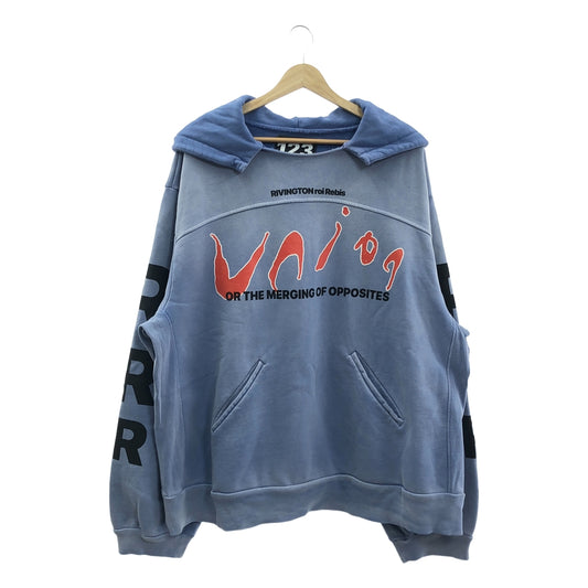 RRR123 RIVINGTON roi Rebis / 里文頓·羅伊·雷比斯 | × UNION / 聯合 BLOOD AND WATER HOODIE / 血與水復古處理超大廓形標誌衛衣 | S | 男款