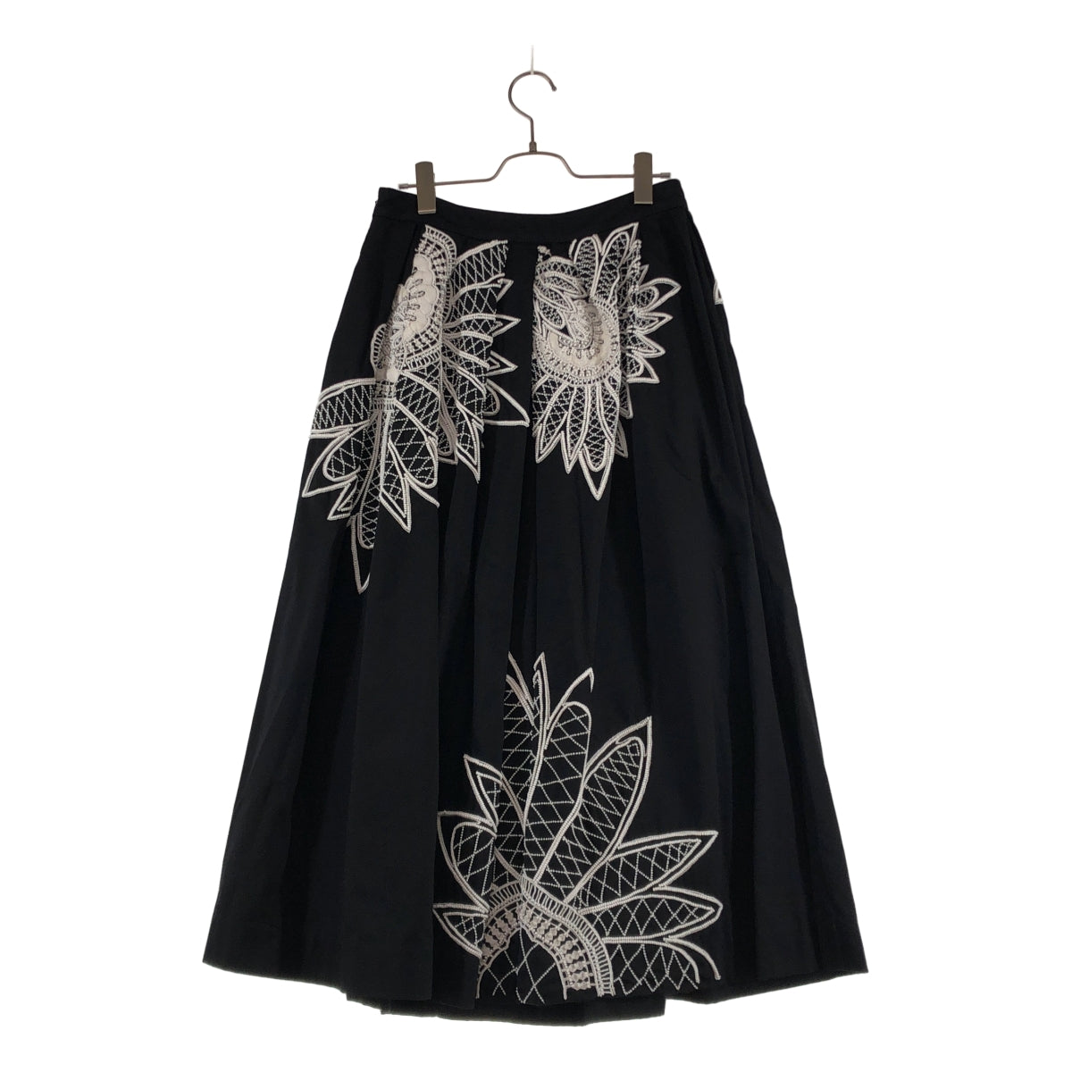 DRIES VAN NOTEN / ドリスヴァンノッテン | 2021SS | コットン ビジュー フローラルスカート | 36 | レディース