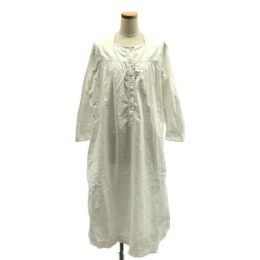 VINTAGE / Vintage clothing | Estimated 1900s ~ French antique / Embroidered dress one-piece | White | Women's