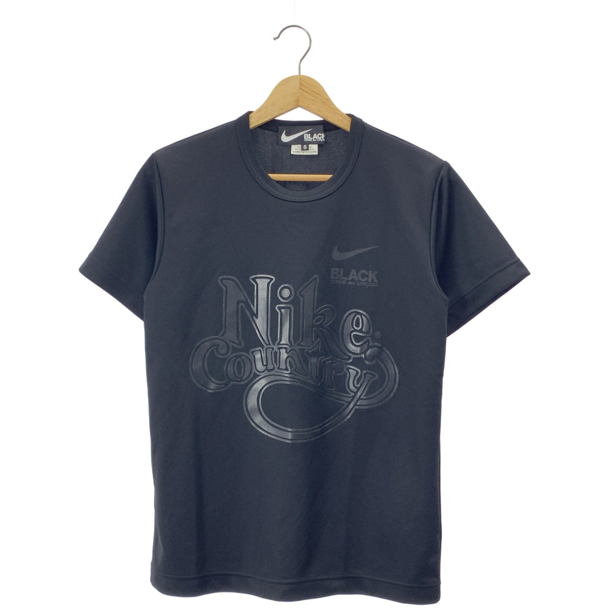 BLACK COMME des GARCONS / ブラックコムデギャルソン | 2020SS | ×NIKE ナイキ / ロゴプリント ポリエステル Sジャージー Tシャツ | S |