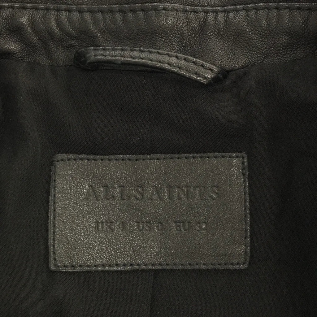 ALLSAINTS | BALFERN BIKER 羔羊皮雙騎士外套 | SHOPBOP UK4 |黑色 |女性的