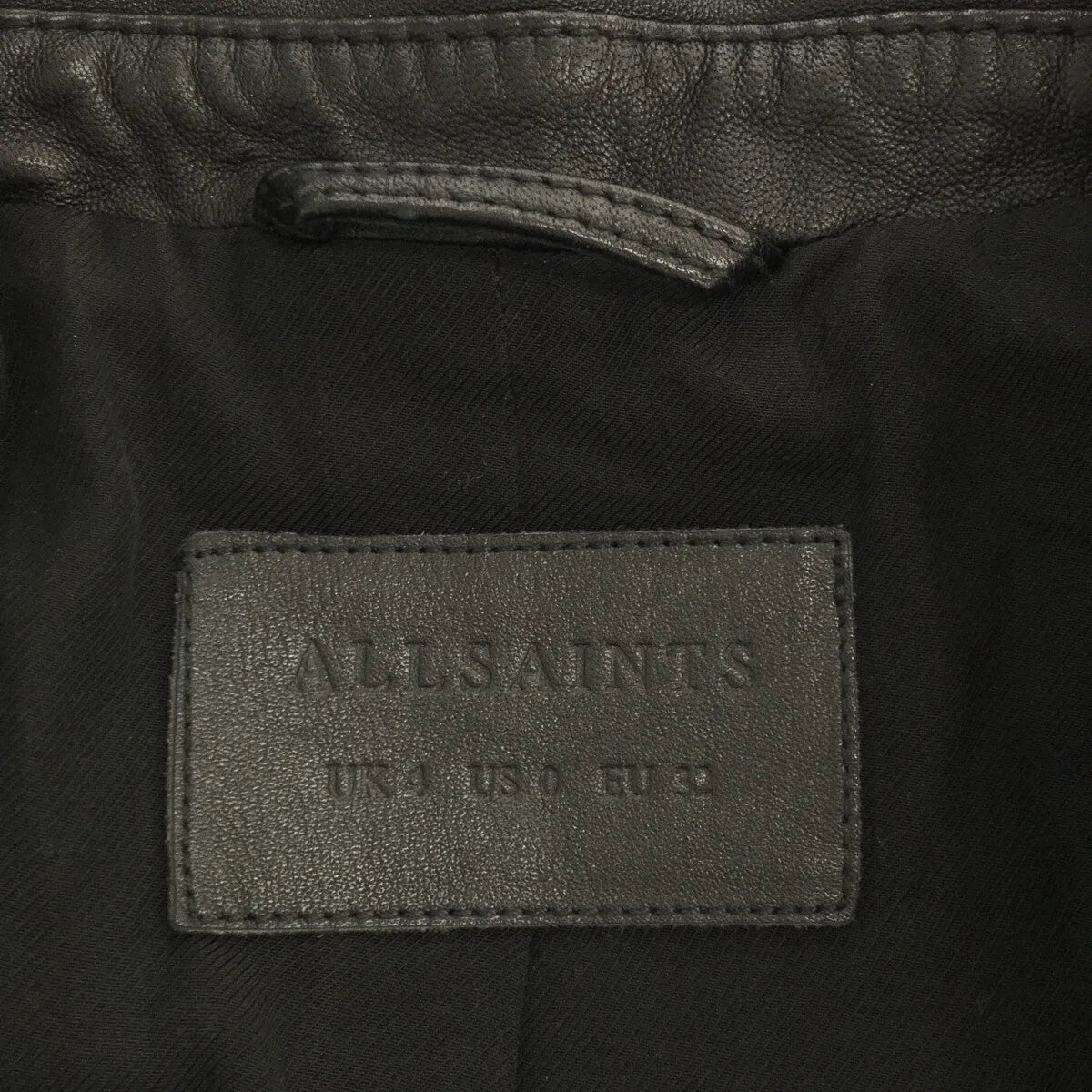 ALLSAINTS | BALFERN BIKER 羔羊皮雙騎士外套 | SHOPBOP UK4 |黑色 |女性的