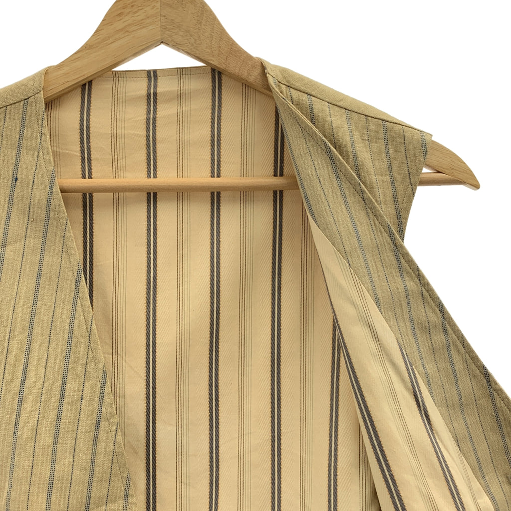 Y's for men / 와이즈포멘 요우지야마모토 | 1994SS | 린넨 스트라이프 베스트 질레 |