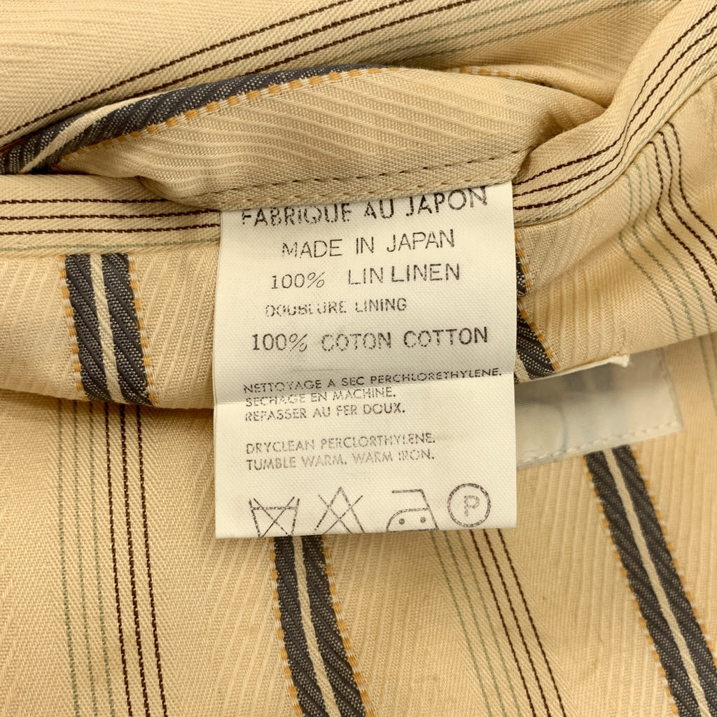 Y's for men / 와이즈포멘 요우지야마모토 | 1994SS | 린넨 스트라이프 베스트 질레 |