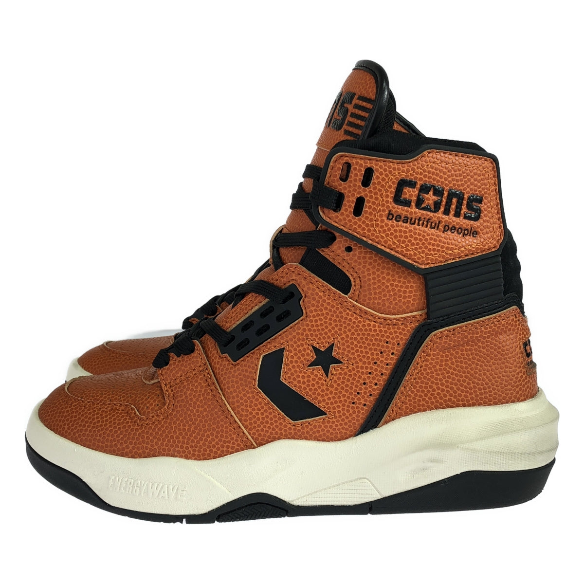 【美品】  beautiful people / ビューティフルピープル | × CONVERSE CONS ERX-400 EW HI 34201391 ハイカットスニーカー | 23.5 | オレンジブラウン/ブラック | レディース