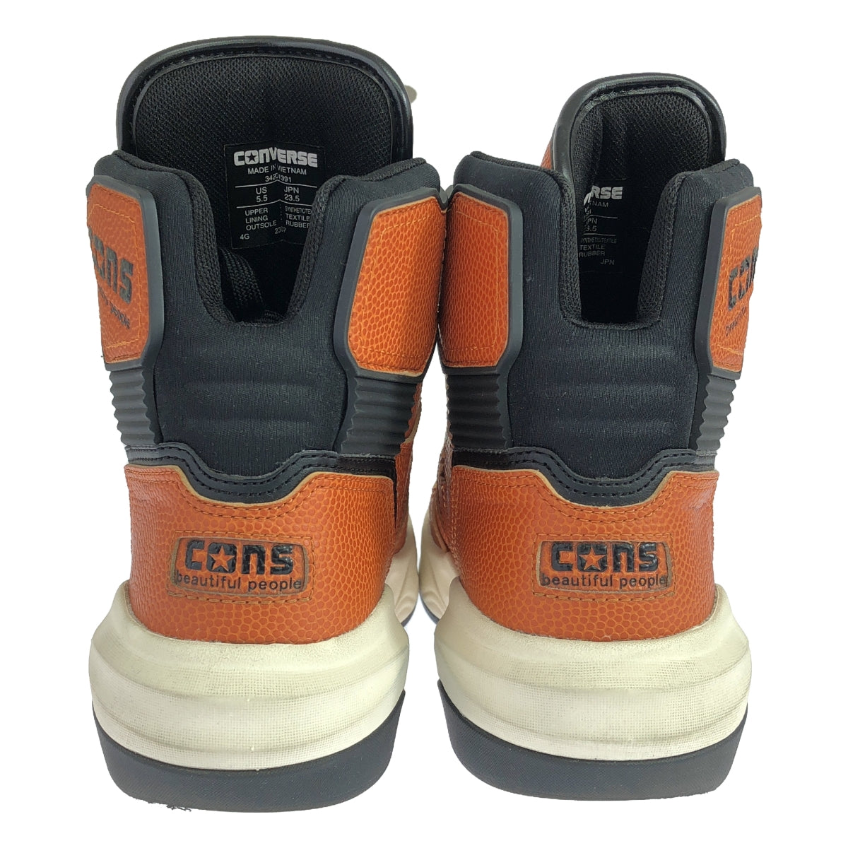 [Good Condition] beautiful people / Beautiful People | × CONVERSE CONS ERX-400 EW HI 34201391 High-top sneakers | 23.5 | Orange brown/black | Women's