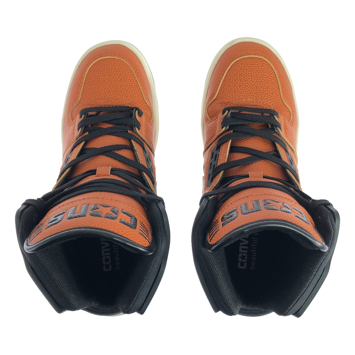 【미품】 beautiful people / 뷰티풀 피플 | × CONVERSE CONS ERX-400 EW HI 34201391 하이 컷 스니커 | 23.5 | 오렌지 브라운/블랙 | 여성
