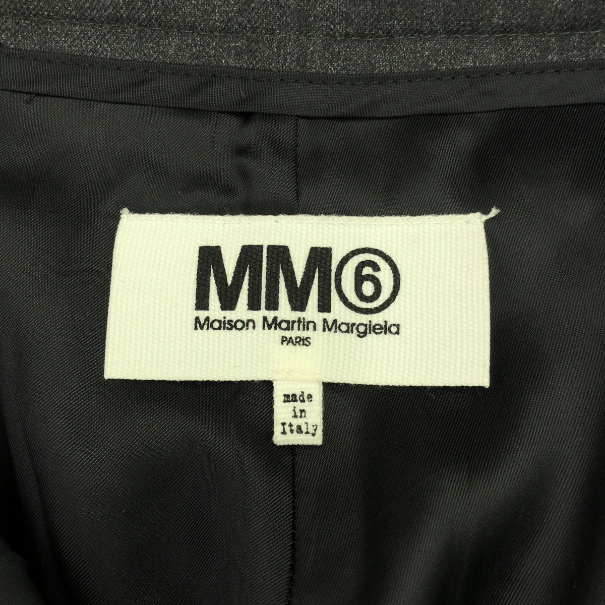 MM6 Maison Margiela / エムエムシックスメゾンマルジェラ | レイヤード スラックス パンツ | 38 | ダークグレー | レディース