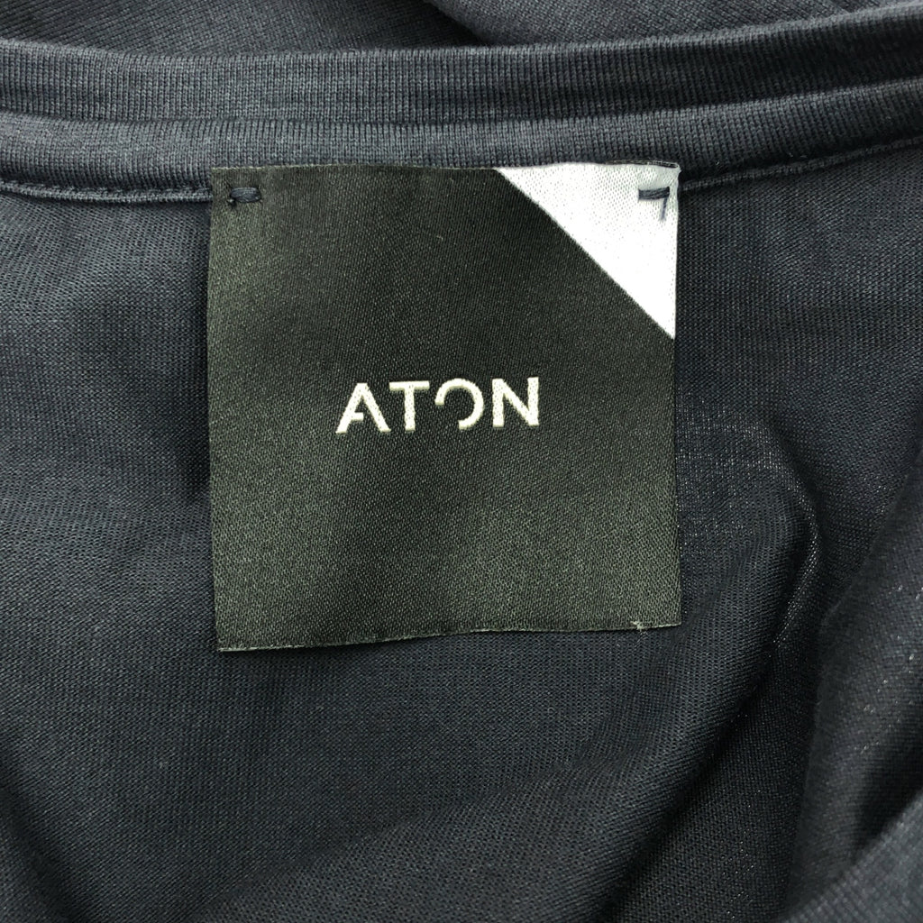 ATON / エイトン | SUVIN Tシャツ | 02 | ネイビー | メンズ