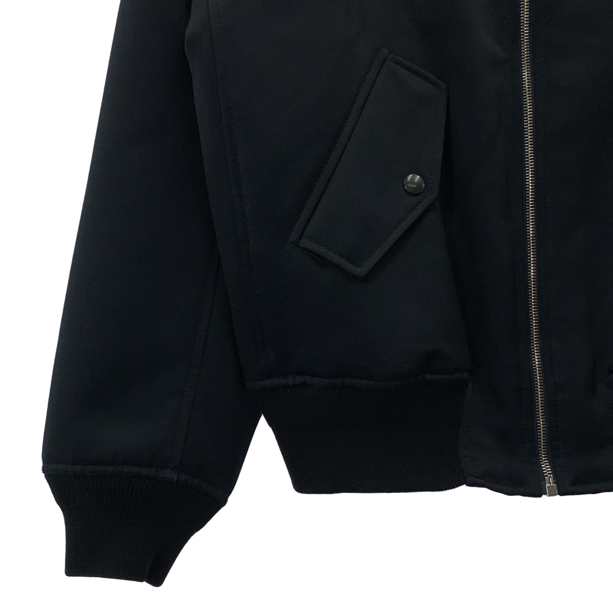 ALEXANDER WANG / アレキサンダーワン | パッチ ジップアップ ブルゾン ジャケット | 46 | ブラック | メンズ