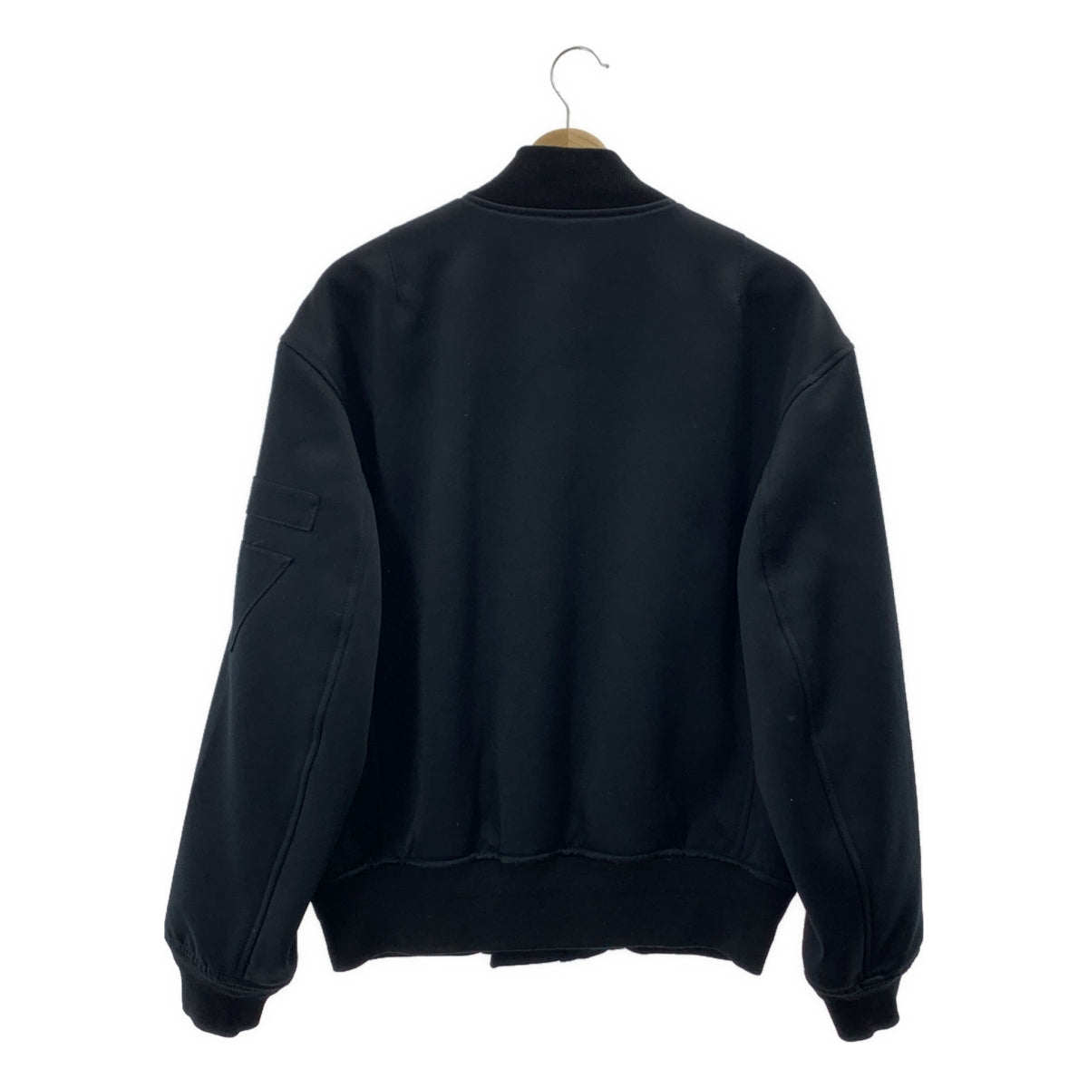 ALEXANDER WANG / アレキサンダーワン | パッチ ジップアップ ブルゾン ジャケット | 46 | ブラック | メンズ