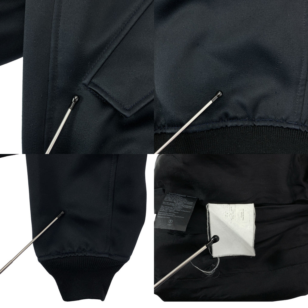 ALEXANDER WANG / アレキサンダーワン | パッチ ジップアップ ブルゾン ジャケット | 46 | ブラック | メンズ