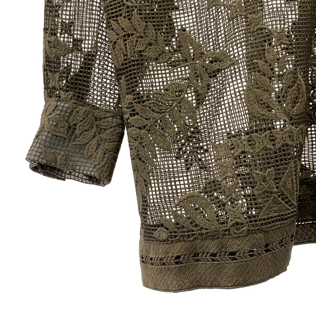 AMERI / アメリ | CHEMICAL LACE OVER SHIRT レース シャツ | F | レディース