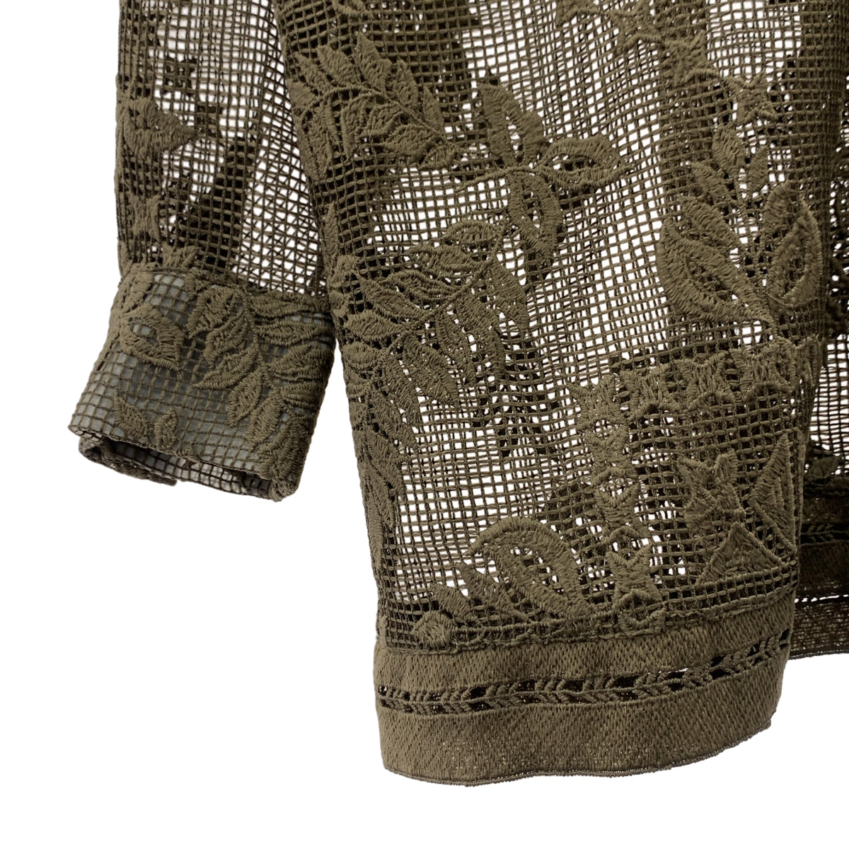 AMERI / アメリ | CHEMICAL LACE OVER SHIRT レース シャツ | F | レディース