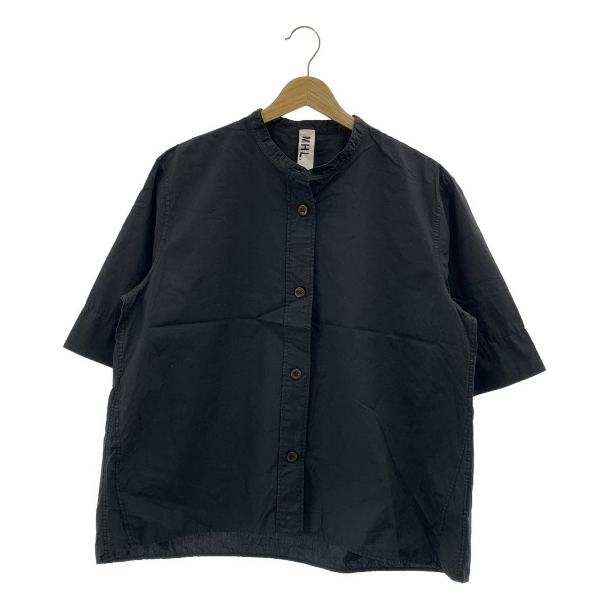 MHL. / 엠에이치엘 마가렛 하웰 | COTTON RAMIE POPLIN 코튼 밴드 컬러 셔츠 | 2 |