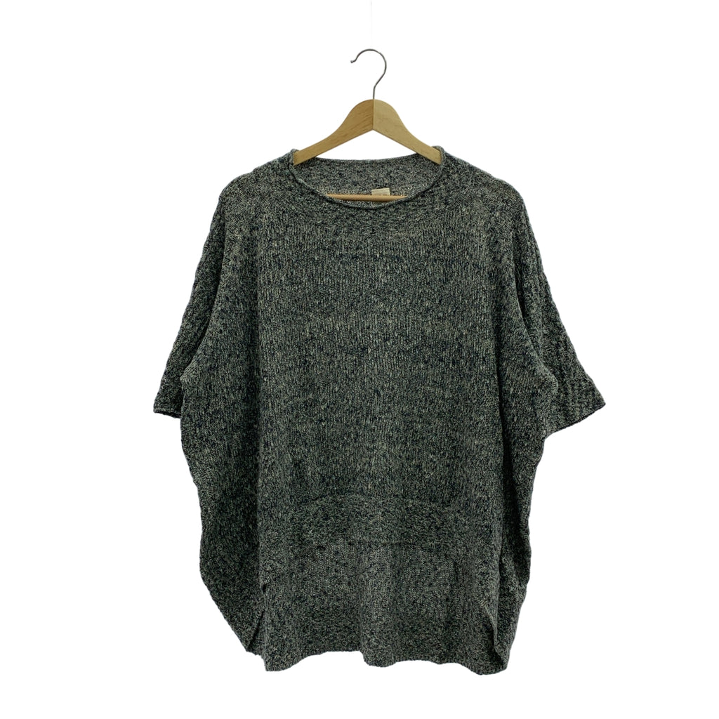 tamaki niime 玉木新雌 / タマキニイメ | コットン マルチカラー プルオーバー ニット | ブルー/グレー | レディース